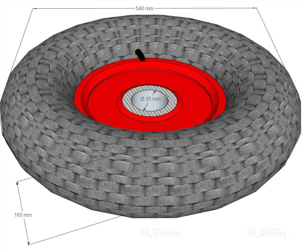 ROUE 600-9 2100KG-10KMH