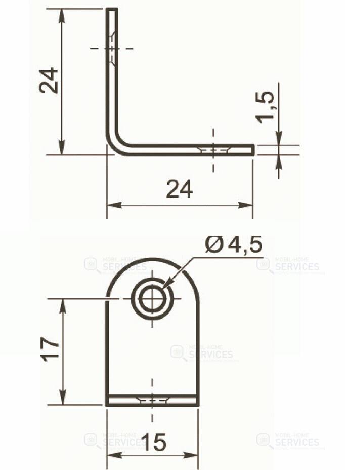 EQUERRE 24X24X15