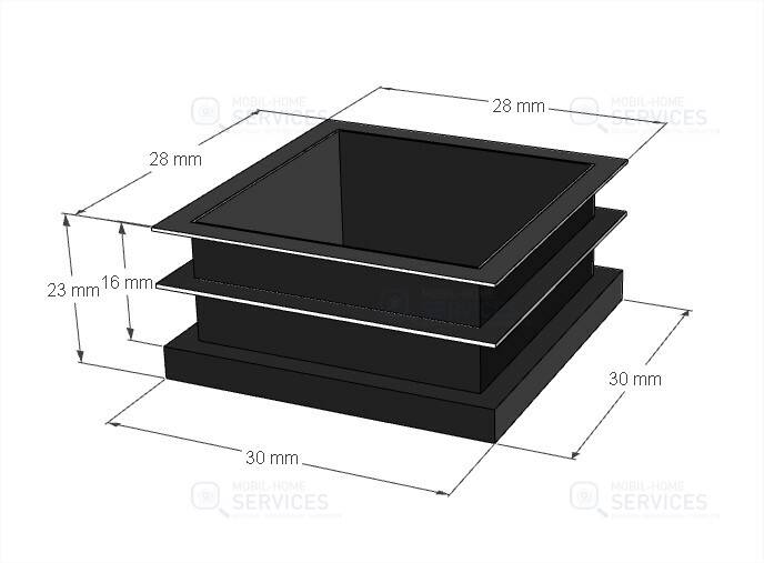 EMBOUT INSERT 30X30 PIEDS LIT GIGOGNE