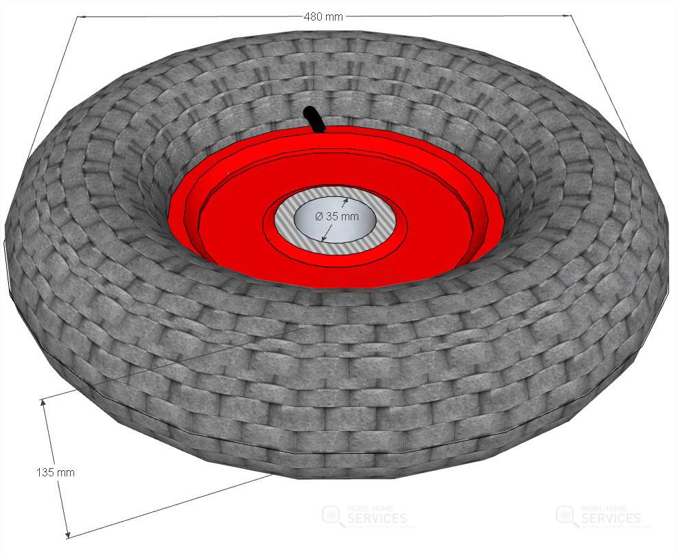 ROUE 500-8 1700KG-10KMH