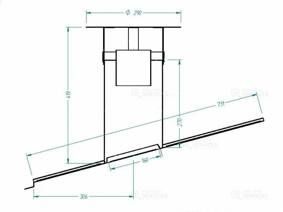 CHEMINEE RONDE+FLEXIBLE ALU IN