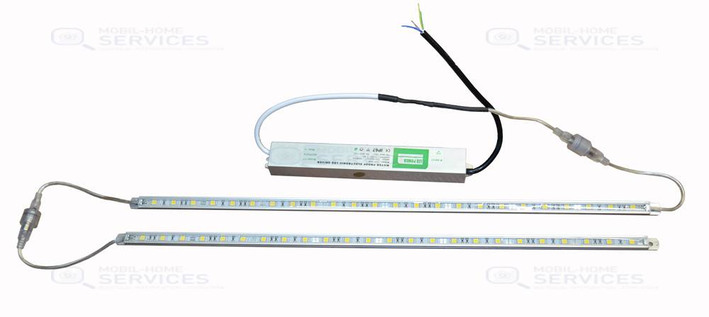 2 BANDEAUX LED 51CM+TRANSFO