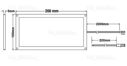 PANNEAU LED 200X100 - 12V