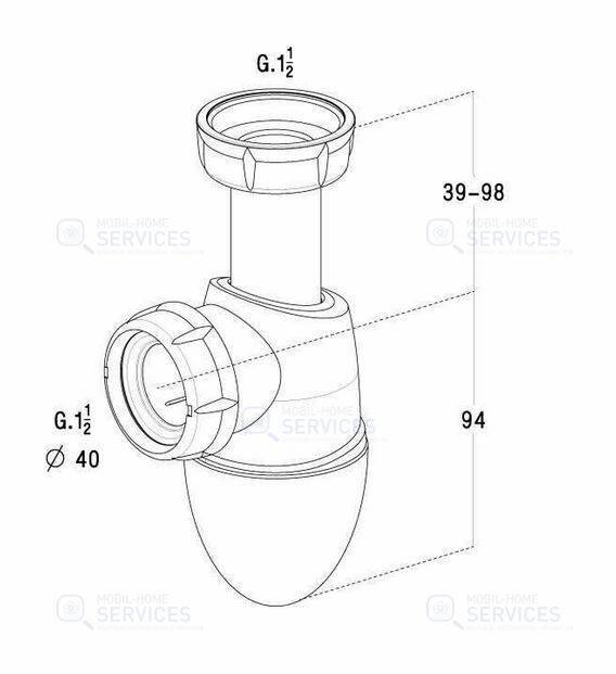 SIPHON F1-1/2 - F40