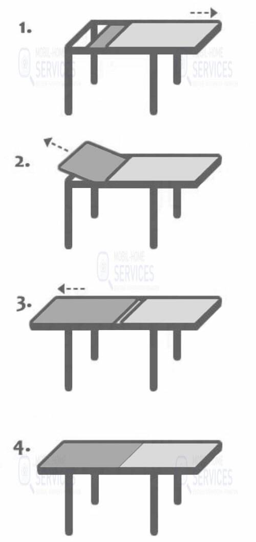 TABLE A RALLONGE 800X800