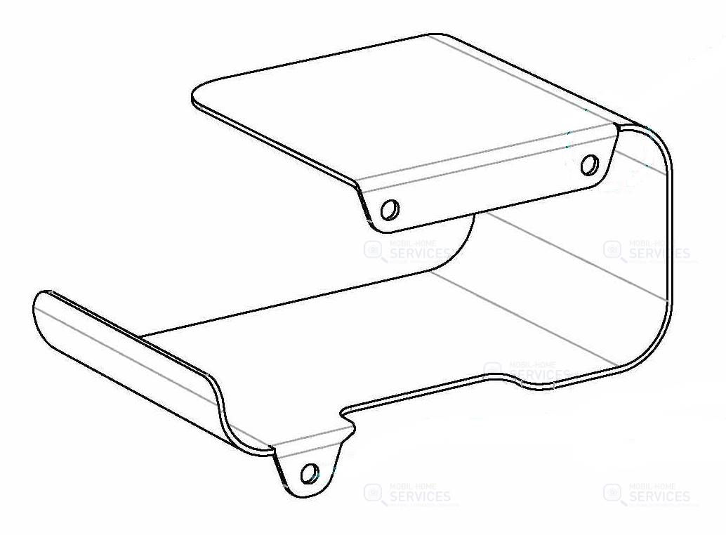 CHEVET SUSPENDU GAUCHE 185X120X90