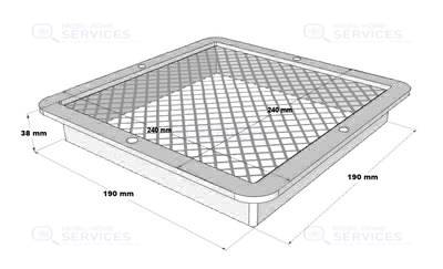 GRILLE VENTILATION DEMONTABLE