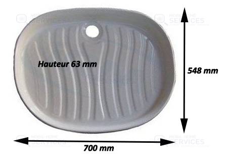 RENFORT DE BAC DOUCHE (Ref 201264+201265) 2003