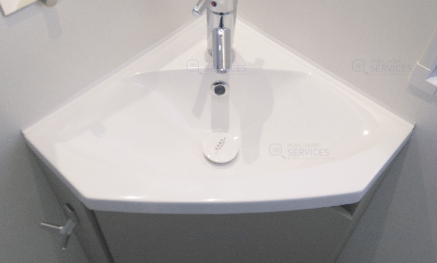 LAVABO D'ANGLE BLANC 430X430