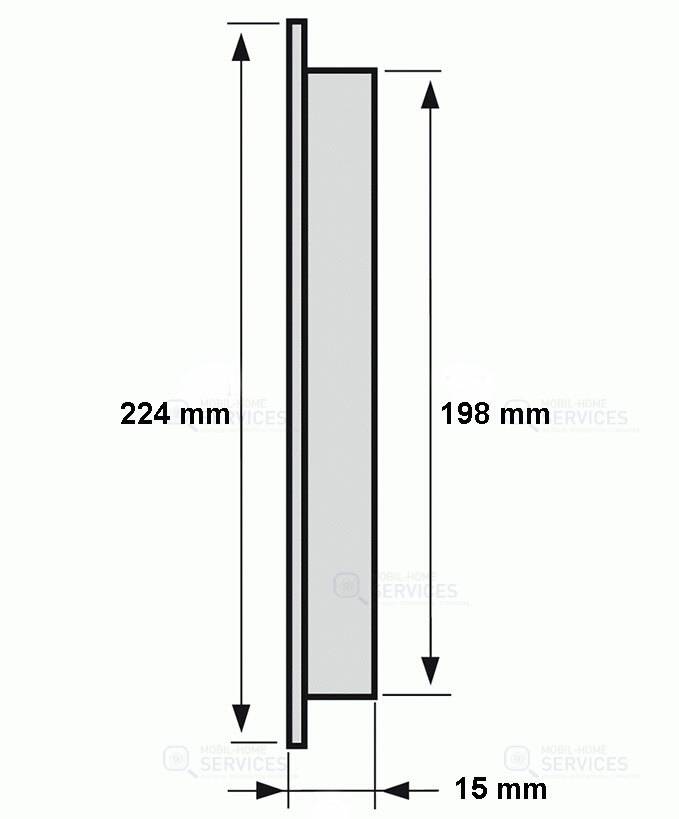 GRILLE VENTILATION BLANCHE B213