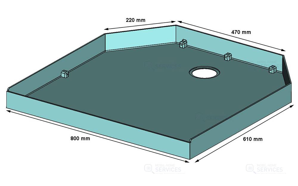 RECEVEUR DOUCHE 800X800