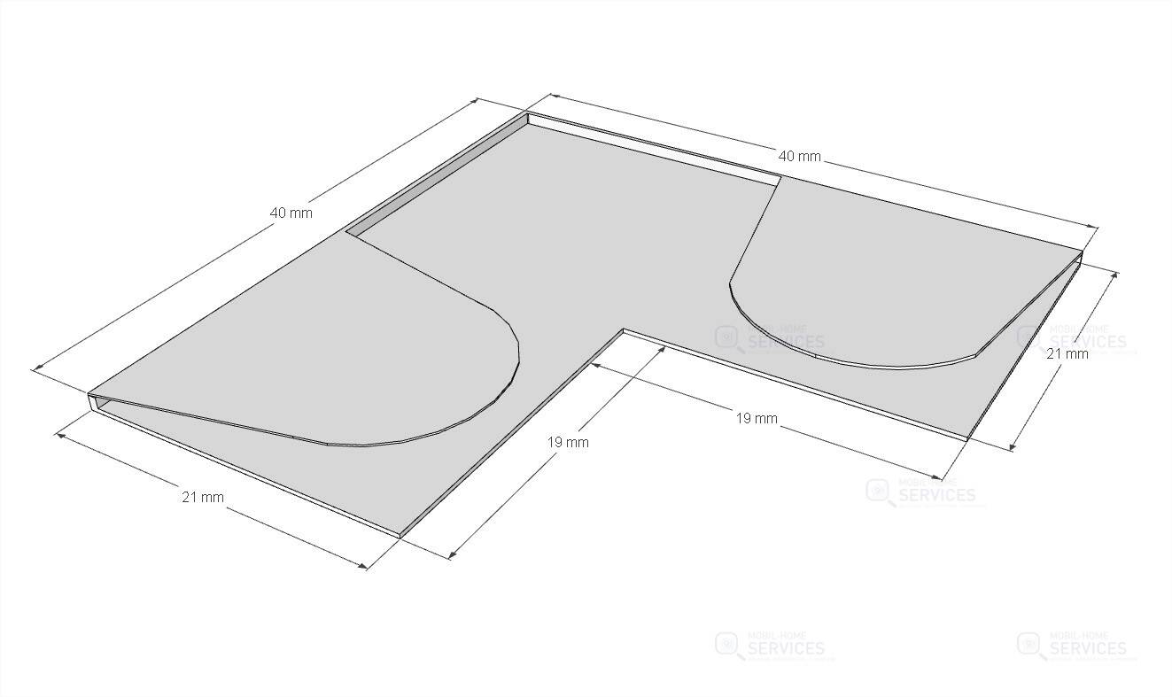 CACHE ANGLE INTERIEUR C20