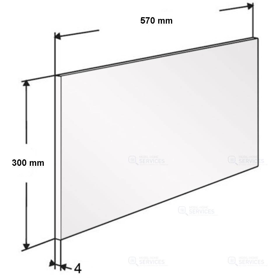 CREDENCE VERRE 170510 L570XH300X4