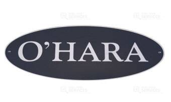 LOGO OVALE PVC OHARA GRIS