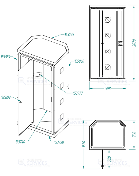 RECEVEUR DOUCHE 1000X800