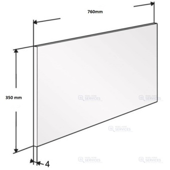 CREDENCE VERRE 170510 L760XH350X4