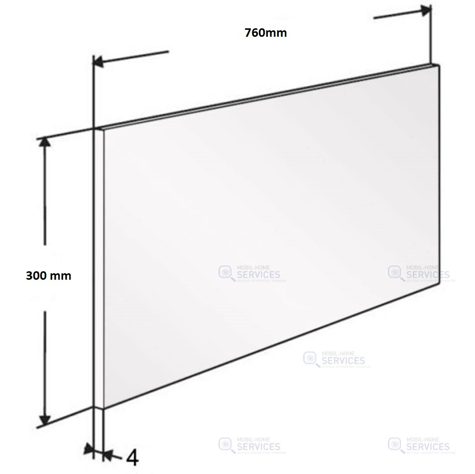 CREDENCE VERRE 170510 L760XH300X4