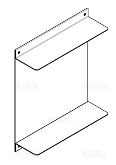 ETAGERE DOUBLE 330X100X400