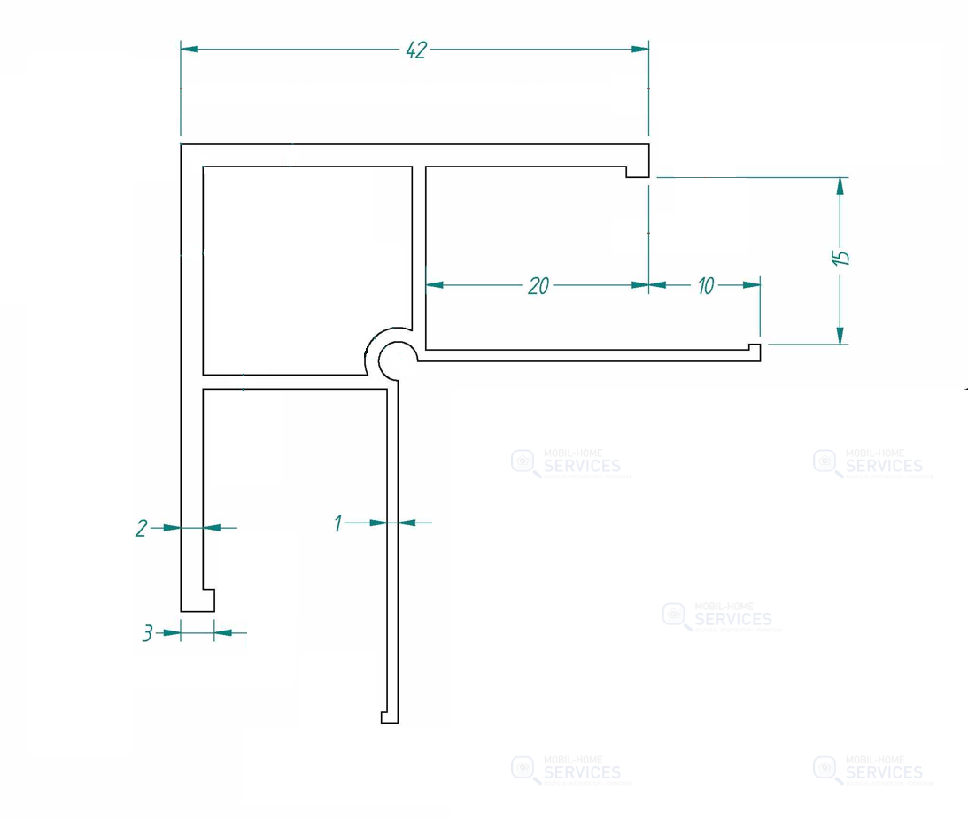 PROFILE ANGLE 165147 LG2400