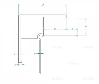 PROFILE ANGLE 165147 LG2400