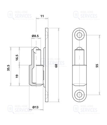 FICHE MALE 2 VIS BLANC